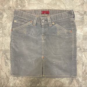 Levi’s Gray Corduroy Western Skirt